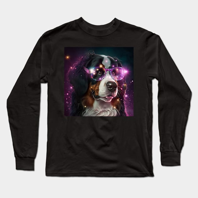 Funky Bernese Long Sleeve T-Shirt by Enchanted Reverie